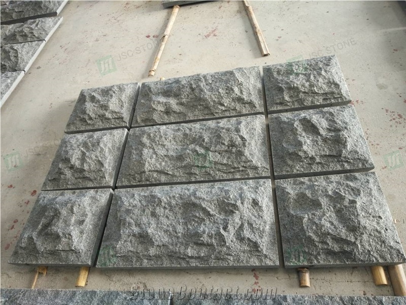 G654 Grey Granite Natural Split Mushroom Walling Cladding